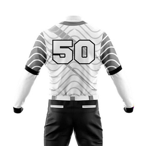 Conjunto de Uniforme de Béisbol Personalizado para Hombre, Manga Corta, Sublimado, Estampado Geométrico, Jersey de Poliéster que Absorbe la Humedad, Pantalones, Uniforme para Equipos - Product Image 4