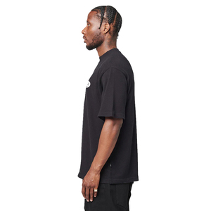 Men's <b>Black</b> Cotton <b>T</b>-<b>Shirt</b> Short Sleeve O-Neck Casual <b>Plain</b> Solid Jersey Knitted Regular Fit - Product Image 2