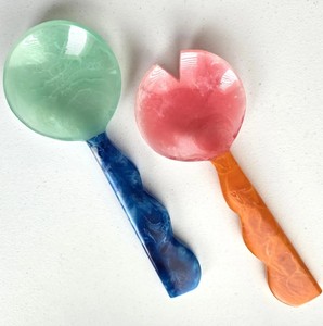 Resin Serving Spoon Smooth Polished Finish Ideal Kitchen Serving Accessory for Rice Curry <b>Salad</b> and Pasta Meals - Product Image 1