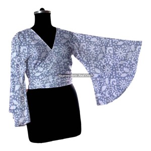2026 Latest Exclusive Designer Lightweight Cotton Breathable Collection <b>Top</b> Selling Women Wrap Tie <b>Top</b> OEM Serviced Washable - Product Image 3