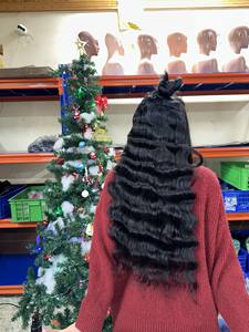 2024 Popular Vietnamese <b>Clip</b>-<b>In</b> <b>Hair</b> <b>Extensions</b> Deep Curly <b>Hair</b> <b>in</b> Colors Wholesale Training Heads for Women - Product Image 3