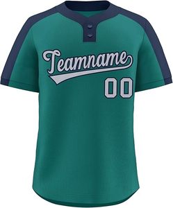 OEM Manufacturer Blank Stitched <b>Baseball</b> Jerseys High Quality Fully Digital Print Mesh 100% Polyester Quick Dry Unisex - Product Image 5