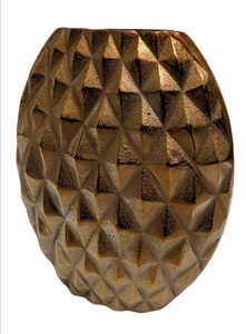 Jarrón de Flores Artesanal de Aluminio Dorado, Adorno Decorativo Hecho a Mano para Elevar la Decoración Moderna del Hogar - Product Image 3