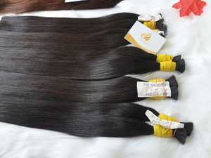 Minh Khang Cheveux Vendeur Vietnam Offre 100g 100% Vierge Non-Remy Texture Droite Style De Luxe En Vrac Extensions De Cheveux Humains - Product Image 4
