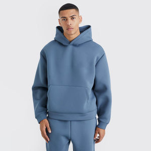 Conjuntos de Sudaderas y Pantalones Deportivos Holgados de Alta Calidad al por Mayor, Trajes Deportivos Personalizados, Conjuntos Deportivos de Algodón Lisos y Holgados - Product Image 2