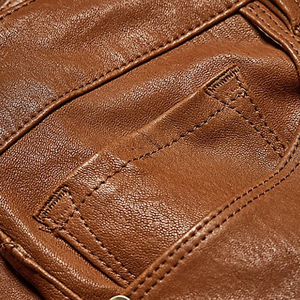 Pantalons en cuir pour femmes de haute qualité, coupe-vent, anti-plis, pour usage quotidien, avec logo personnalisé, fabrication OEM. - Product Image 6