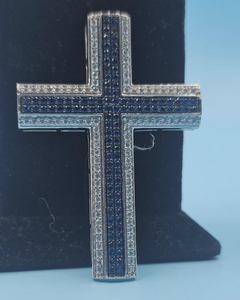 Colgante de Moissanita con Diseño Cruzado de Plata 925, Colgante Cristiano, Colgante de Fe Religiosa, Joyería Hip Hop, Regalos de Comunicación - Product Image 1