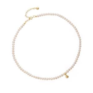 Collar de Perlas de Agua Dulce Irregulares de Estilo Barroco Francés Vintage, Diseño de Nicho, Cadena de Perlas para Suéter - Product Image 5