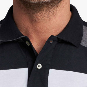 Polo pour hommes grande taille 100 % coton, design uni personnalisé, prix usine, tissu tricoté à séchage rapide, coupe ample – Vente en gros - Product Image 5