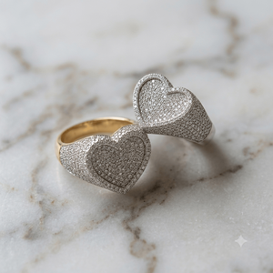 Luxury Hip Hop Customizable 925 Sterling <b>Silver</b> Baguette Cut Moissanite Pave Setting Romantic Heart Wedding Bands for <b>Men</b> Gift - Product Image 4