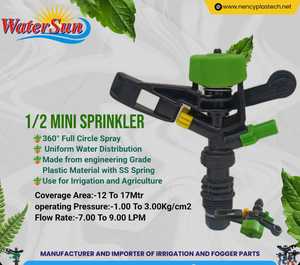 Arroseur de jardin d'été avec rotation automatique à 360 degrés, tête de pulvérisation à deux trous pour une irrigation efficace de la pelouse - Product Image 5