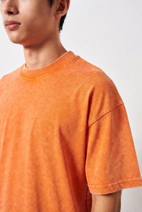 Premium Custom DTG Printed Oversized <b>Bleached</b> Acid Wash Distressed Boxy Fit T-Shirt Featuring Unique Shoulder - Product Image 2