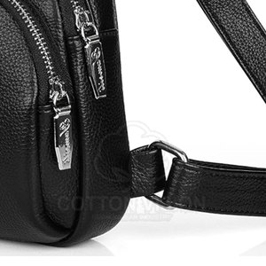 Bolso Bandolera de Cuero Genuino OEM/ODM, Bolso Mensajero Pequeño, Fabricante Mayorista de Bolsos Bandolera de Cuero de Moda - Product Image 3
