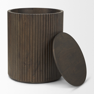 Mesa de Centro Moderna de Madera Acanalada con Espacio de Almacenamiento - Product Image 6