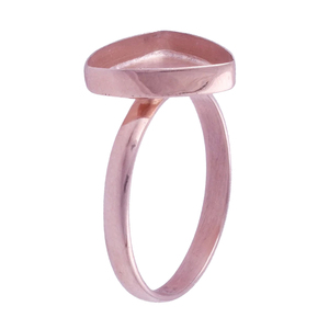 Solid 925 Sterling Silver Minimalist Triangle Cut <b>Plain</b> Band <b>Ring</b> Geometric Bezel Setting Unisex Everyday Wear Fine <b>Ring</b> Jewelry - Product Image 5