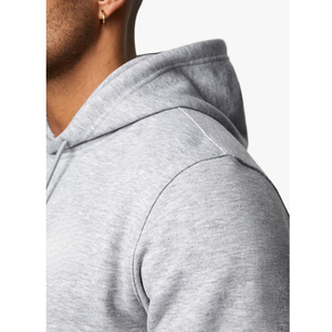 Ensemble de survêtement décontracté pour homme en molleton gris clair imprimé, avec capuche, pour la gym et le sport, tenue de jogging, mode hiver, vêtements de sport actifs - Product Image 6