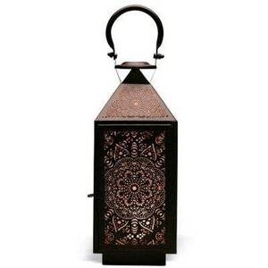 Lanterne marocaine pour bougie chauffe-plat, idéale pour la décoration intérieure et extérieure, pour table, maison, jardin, ou comme éclairage au sol. - Product Image 6