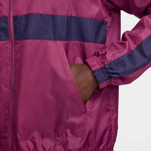Conjunto de 2 Piezas para Hombre, Estilo Urbano, Poliéster y Algodón, con Capucha, Color Sólido, Ligero, Holgado, Reflectante, Cortavientos - Product Image 3