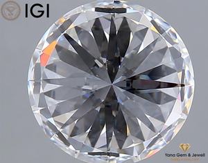 Diamant de laboratoire CVD de 4,01 carats, taille brillant rond, couleur D, clarté VVS2, pour bague de mariage, certifié IGI - Product Image 3