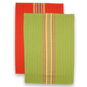 Serviette de cuisine en coton 100% certifié GOTS, tissée, à rayures et à carreaux, douce, confortable, séchage rapide, gaufrée, écologique, multi-usages - Product Image 5