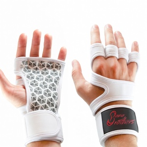 Guantes Transpirables para Levantamiento de Pesas con Soporte para Muñeca, Antideslizantes, para Entrenamiento en Gimnasio - Product Image 3