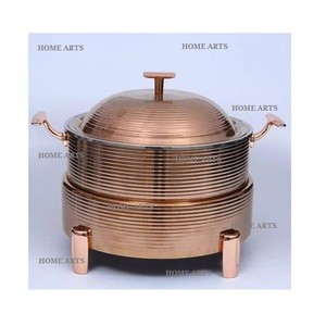 Plat de service au design unique, en métal couleur or, plat de service alimentaire de forme ronde, taille personnalisée, plat de service alimentaire - Product Image 6