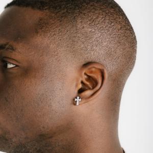 Pendientes de Plata de Ley 925 con Incrustaciones de Diamantes Moissanite, Certificados por IGI, para Hombre, Ideales para Bodas y Regalos - Product Image 3