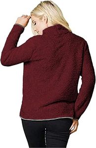 Custom <b>Women's</b> Sherpa <b>Fleece</b> Hoodie Warm <b>Teddy</b> Pullover Winter Sweatshirt Ladies Plush Sherpa Hoodie Soft Fuzzy <b>Fleece</b> Winter Pu - Product Image 5