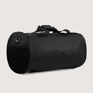 Unisex Black Nylon Gym <b>Duffel</b> <b>Bag</b> 30-40L Zipper Closure Casual Durable with Soft Handle and Adjustable Strap - Product Image 5