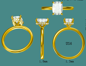 Bague de fiançailles et de mariage classique en or 14 carats 2 CT, diamant de laboratoire certifié IGI, taille marquise, plaqué platine, pour cadeau de fête - Product Image 3