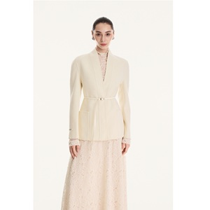 Women High Fashion Coat Women CAMILLE <b>TIE</b>-WAIST <b>WOOL</b> COAT High-end Tailoring Cashmere Luxurious Short Length Long Coat For Women - Product Image 1