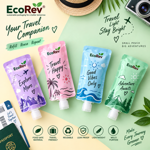 Reusable Spout <b>Pouch</b> Packaging For Personal Care Travel Lightweight Portable Multi Purpose <b>Laminated</b> PP Material - Product Image 5