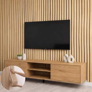 Paneles de Pared 3D con Textura Acanalada, Espuma de PVC para Sala de Estar, Autoadhesivos, Decoración de Paredes Interiores para el Hogar, Fáciles de Instalar - Product Image 1