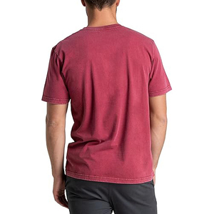 Men's Solid Color Short Sleeve O-Neck T-<b>Shirt</b> Regular Fit 100% Cotton Jersey Knitted Casual Wear - Product Image 3