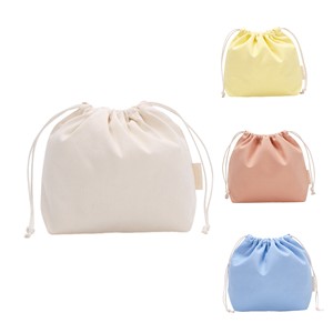 Cotton Adjustable Drawstring <b>Pouches</b> Printed Eco Friendly <b>Water</b> Resistant Washable Multi Color Small Storage Bags Promotional - Product Image 3