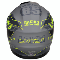Casque de moto intégral homologué DOT pour adulte, en ABS, à libération rapide, pour la course