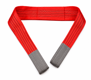 Sangle plate en polyester pour levage d'équipements lourds, 5 tonnes, boucles renforcées, haute performance, fabricant OEM - Product Image 1