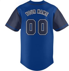Nouveau design de t-shirt uniforme de baseball, maillot de baseball personnalisé hip-hop, respirant, en maille, sublimé, brodé - Product Image 3