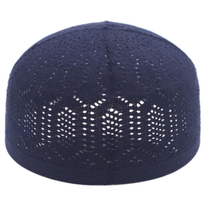 Aïd islamique hommes prière chapeaux Koofi musulman Topi casquette tricot Taqiyah Takkhe concepteur en relief Namaz extensible prière Topi - Product Image 6