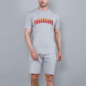 ชุดเสื้อยืดกางเกงขาสั้นสำหรับออกกำลังกาย เนื้อผ้ายืดหยุ่น ใส่สบายตลอดวัน ชุดเสื้อยืดกางเกงขาสั้นสำหรับฤดูร้อน ทรงหลวม ใส่สบาย คุณภาพพรีเมียม - Product Image 3