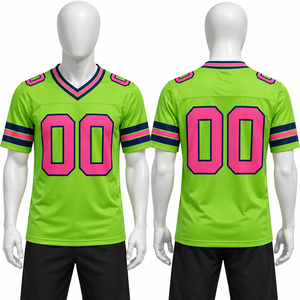 โรงงานผลิตเสื้อฟุตบอลอเมริกันคุณภาพสูงสั่งทำได้ตามต้องการสำหรับผู้ใหญ่ ราคาถูก ผลิตจากผ้าโพลีเอสเตอร์ 100% สำหรับผู้ชาย - Product Image 3
