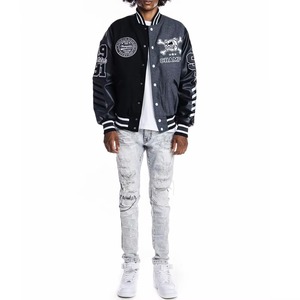Chaqueta Varsity Ligera Personalizada para Hombre, Estilo Casual Urbano, Cómoda para Uso Diario - Product Image 1