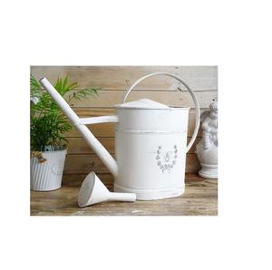 Regadera metálica artística con estampado en esmalte y asa resistente, herramienta de jardinería perfecta para flores, hierbas y plantas. - Product Image 1