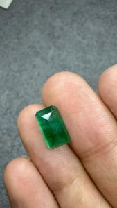 Émeraude naturelle zambienne de 3,11 carats, taille octogonale, pierre précieuse verte lâche, émeraude de qualité supérieure pour bague, pendentif, bijoux, vente en gros - Product Image 2
