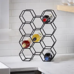 Support décoratif en métal fait main pour bouteilles, idéal pour l'intérieur de fermes modernes – Seau à glace rond en métal, durable et étanche, style ferme. - Product Image 1