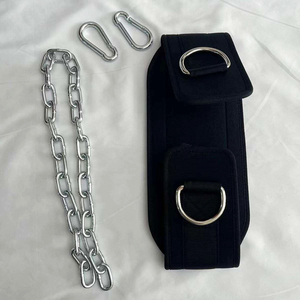 Ceinture de musculation personnalisée robuste avec chaîne en acier et rembourrage en néoprène pour protection professionnelle, idéale pour la force athlétique et la gym (vente en gros) - Product Image 5