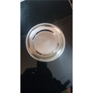 Elegant Hammered Rim Silver Charger <b>Plates</b> Metallic <b>Decorative</b> Dinner <b>Plate</b> for Events Party Supply & Modern Home Kitchen Decor - Product Image 6