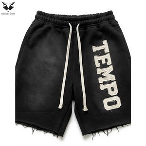 Men Hoodie Shorts <b>Set</b> Cotton Fleece Tracksuit Casual Sportswear Gym Training Autumn Outfit Custom Logo - Product Image 3