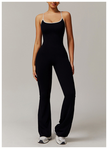 custom branding stretch sports <b>jumpsuit</b> bulk order premium breathable activewear women supplier wholesale premium training - Product Image 4