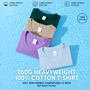 เสื้อยืดคอกลมแขนสั้นผู้ชาย น้ำหนัก 240 กรัม ผ้าฝ้าย 100% ทรงปกติ ไม่เป็นขุย ระบายอากาศได้ดี แห้งเร็ว เป็นมิตรกับสิ่งแวดล้อม - Product Image 1
